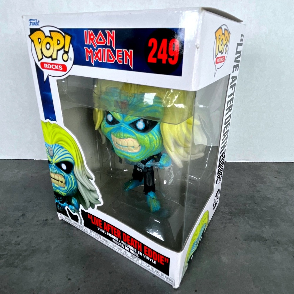 Funko Pop Rocks Iron Maiden Live After Death Eddie Vinyl Figure 249 New in Box
